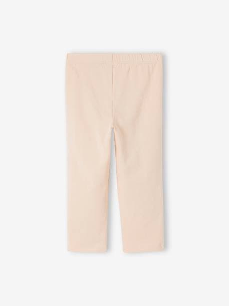 Legging meisje tot halverwege de kuit MARINE GRIJS+roze (poederkleur)+WIT - vertbaudet enfant 