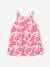 Mouwloze babyjurk fuchsia+lichtroze met print - vertbaudet enfant 