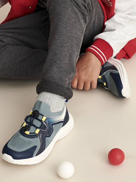 Sportieve elastische kindersneakers met dikke zool veel blauw - vertbaudet enfant 