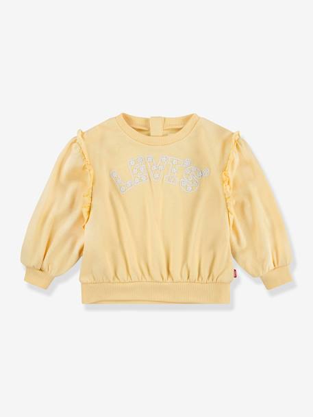 Meisjessweater met ruches Levi's® lichtgeel - vertbaudet enfant 