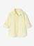 Gestreept overhemd met linnen effect voor jongens pastelgeel - vertbaudet enfant 