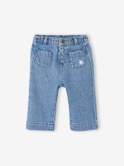 Baby-Broek, jean-Wijde stone babyjeans