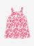 Mouwloze babyjurk fuchsia+lichtroze met print - vertbaudet enfant 