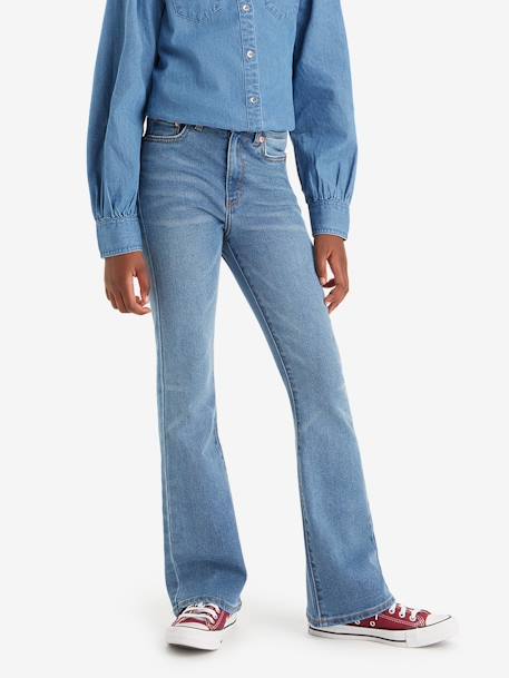 Levi's® flare meisjesjeans gebleekt denim+stone - vertbaudet enfant 