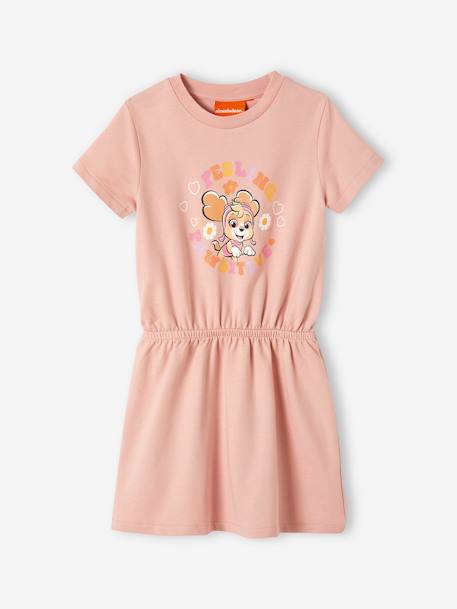 Paw Patrol® meisjesjurk van fleecestof roze (poederkleur) - vertbaudet enfant 