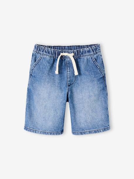 Denim jongensbermuda, gemakkelijk aan te trekken stone - vertbaudet enfant 