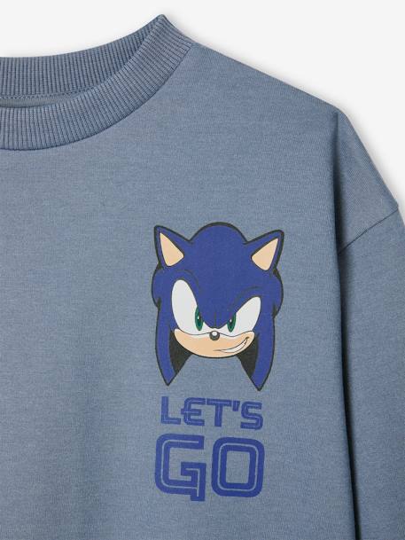 Sonic® the Hedgehog jongenssweater grijsblauw - vertbaudet enfant 