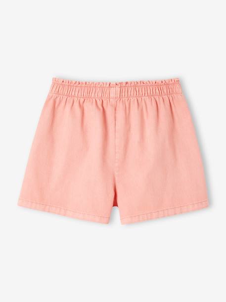 Gekleurde meisjesshort gemakkelijk aan te trekken marineblauw+pastelgeel+rouge - vertbaudet enfant 