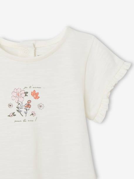 Set van 2 geboorteshirts in biologisch katoen rozen - vertbaudet enfant 