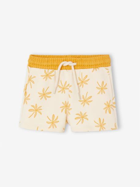 Babyshort met palmmotief ecru - vertbaudet enfant 