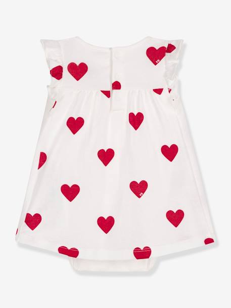 Bodyjurk met hartprint PETIT BATEAU wit - vertbaudet enfant 