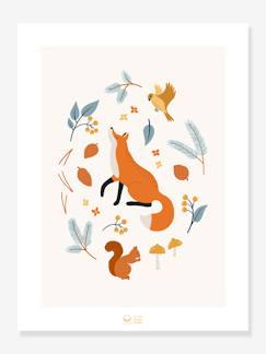 Linnengoed en decoratie-Poster Fox Of The Woods LILIPINSO