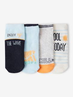 Jongens-Ondergoed-Sokken-Set van 4 paar enkelsokken voor jongens