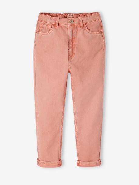 Broek Mom MorphologiK meisjes Heupomtrek medium perzik - vertbaudet enfant 