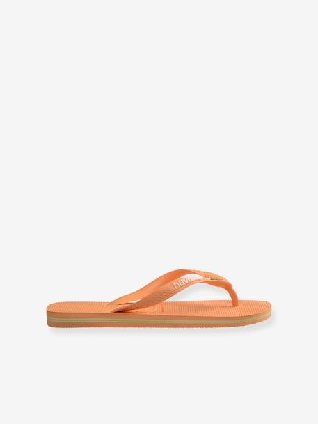 Teenslippers voor kinderen Brasil Logo HAVAIANAS® geel+perzik - vertbaudet enfant 