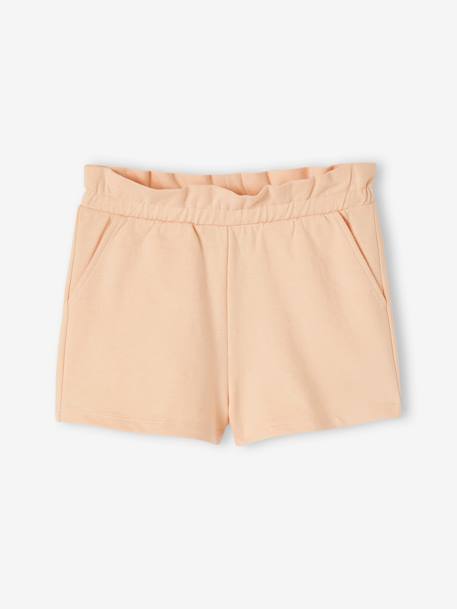 Set van 2 meisjesshorts abrikoos+snoepjesroze+zachtpaars - vertbaudet enfant 