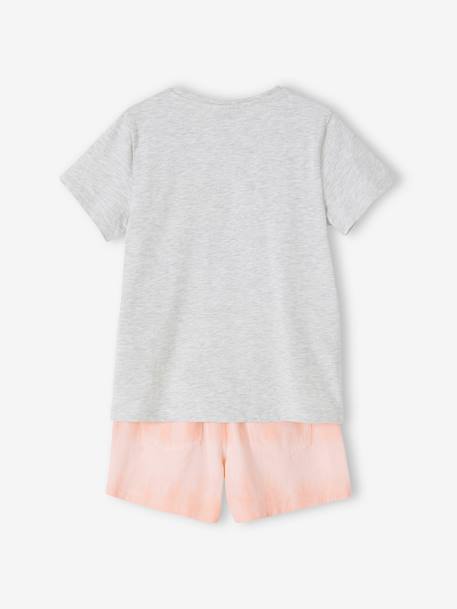 Meisjesset met T-shirt + short Disney® Marie De Aristokatten lichtroze - vertbaudet enfant 