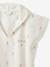 Personaliseerbare badponcho voor baby's GIVERNY, met gerecycled katoen wit, bedrukt - vertbaudet enfant 