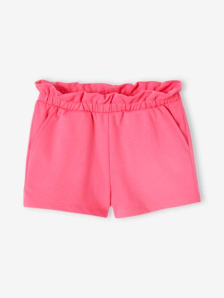 Set van 2 meisjesshorts abrikoos+snoepjesroze+zachtpaars - vertbaudet enfant 