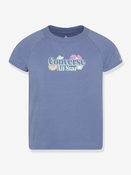 Gebloemd meisjesshirt CONVERSE leigrijs - vertbaudet enfant 