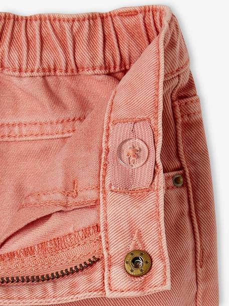 Broek Mom MorphologiK meisjes Heupomtrek medium perzik - vertbaudet enfant 