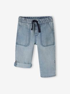 Jongens-Oprolbare jongensbroek in onverwoestbare denim