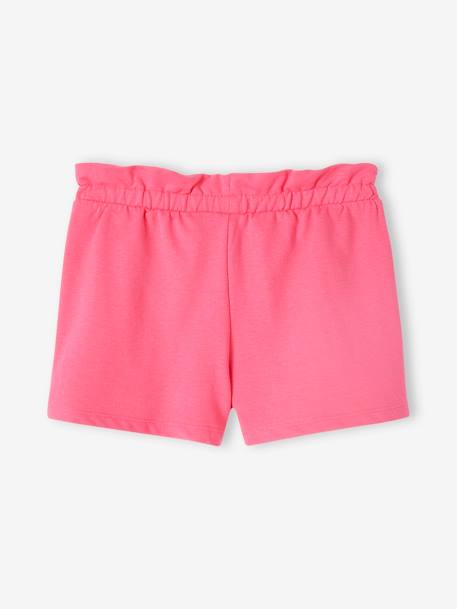 Set van 2 meisjesshorts abrikoos+snoepjesroze+zachtpaars - vertbaudet enfant 