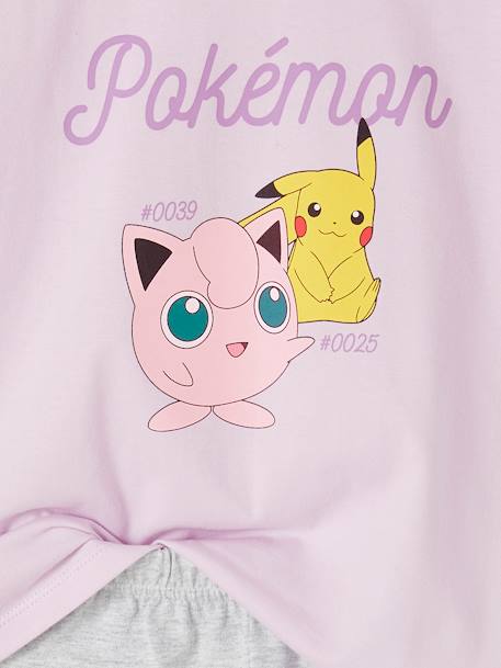 Tweekleurige korte pyjamabroek Pokemon® lavendel - vertbaudet enfant 