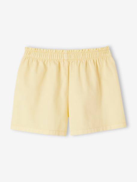 Gekleurde meisjesshort gemakkelijk aan te trekken marineblauw+pastelgeel+rouge - vertbaudet enfant 