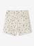 Meisjesshort met bloemen ecru - vertbaudet enfant 