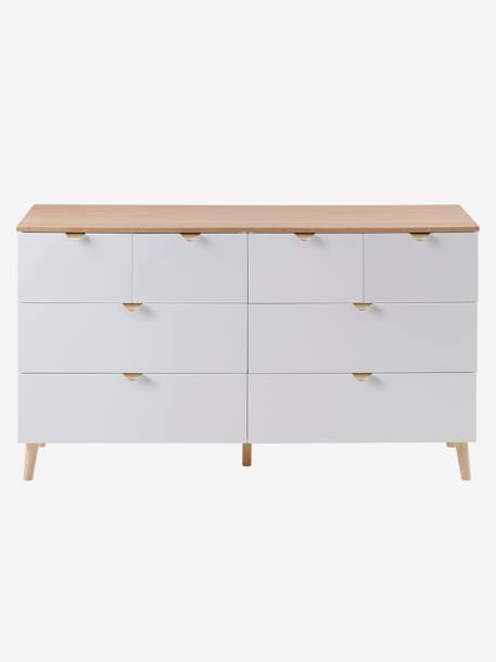 Dubbele commode met 8 lades wit - vertbaudet enfant 