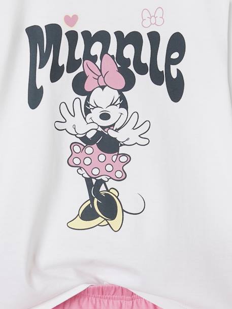 Tweekleurige korte pyjamabroek meisjes Disney® Minnie rozen - vertbaudet enfant 