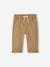 Rechte babybroek met elastische taille beige - vertbaudet enfant 