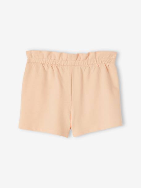 Set van 2 meisjesshorts abrikoos+snoepjesroze+zachtpaars - vertbaudet enfant 