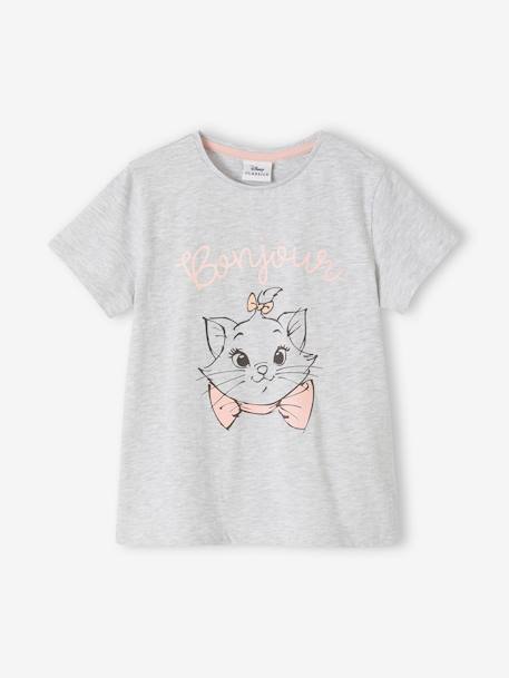 Meisjesset met T-shirt + short Disney® Marie De Aristokatten lichtroze - vertbaudet enfant 