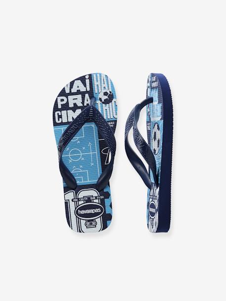 Teenslippers voor kinderen Brasil Logo HAVAÏANAS® blauw - vertbaudet enfant 