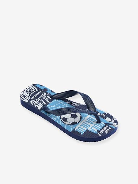 Teenslippers voor kinderen Brasil Logo HAVAÏANAS® blauw - vertbaudet enfant 