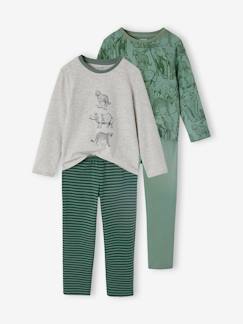 Set van 2 "jungle"-pyjama's jongens  - vertbaudet enfant