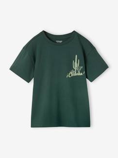 Jongens-Jongensshirt met cactusmotief op de voorkant