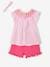 Babysetje met blouse, short en haarband rozen - vertbaudet enfant 