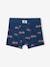 Set met 5 stretch jongensboxers brandweermannen van biokatoen oceaanblauw - vertbaudet enfant 