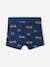 Set met 5 stretch jongensboxers brandweermannen van biokatoen oceaanblauw - vertbaudet enfant 