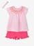 Babysetje met blouse, short en haarband rozen - vertbaudet enfant 