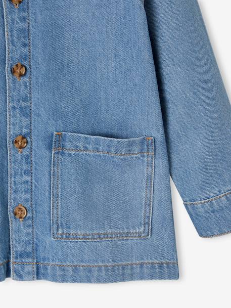 Uniseks denim en personaliseerbaar overhemd voor kinderen stone - vertbaudet enfant 