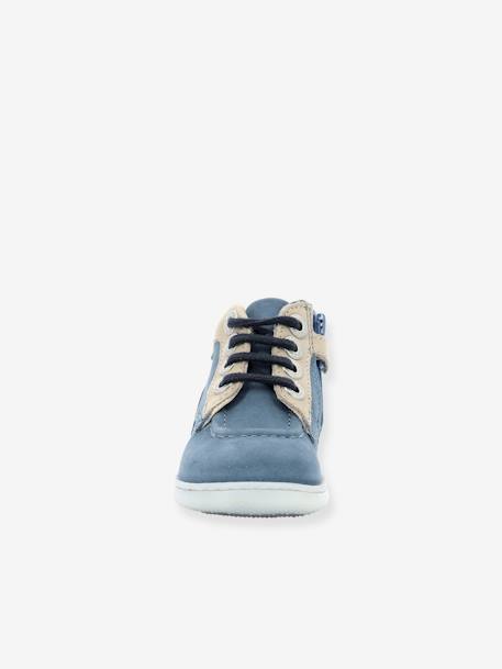 Leren babylaarsjes Kick Iconic 961610-10-53 KICKERS® blauw - vertbaudet enfant 