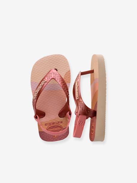 Teenslippers Baby Mini me HAVAIANAS® goudbeige+rozen - vertbaudet enfant 