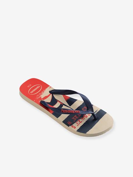 Teenslippers voor kinderen Top Nautical HAVAIANAS beige, bedrukt - vertbaudet enfant 