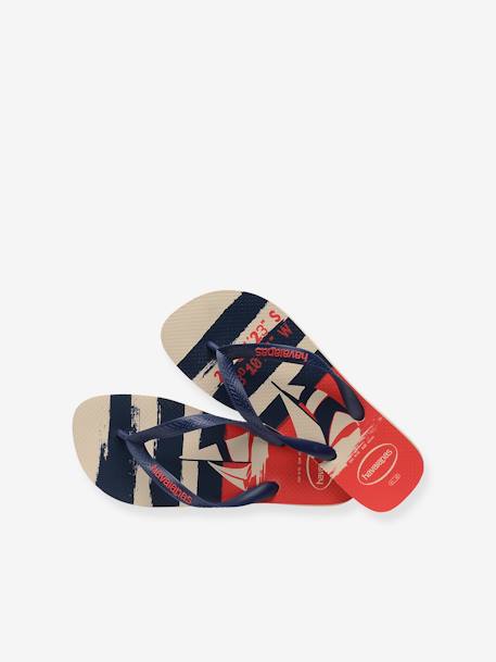 Teenslippers voor kinderen Top Nautical HAVAIANAS beige, bedrukt - vertbaudet enfant 