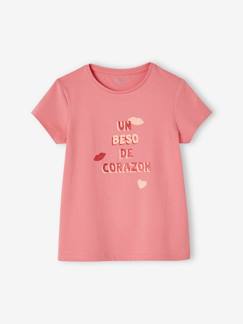 T-shirt met tekst meisjes  - vertbaudet enfant