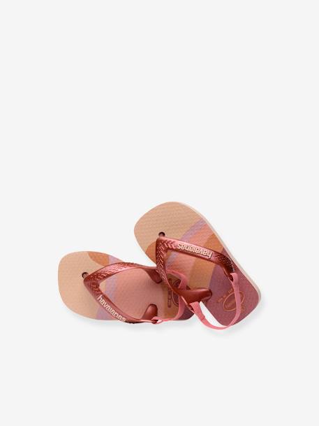 Teenslippers Baby Mini me HAVAIANAS® goudbeige+rozen - vertbaudet enfant 